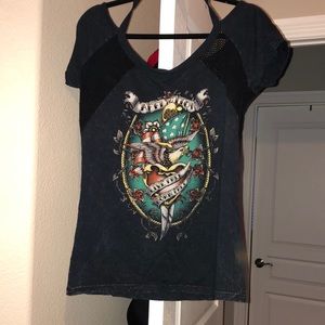 Affliction halter top